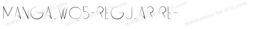 MangalW05-Regular Re字体转换